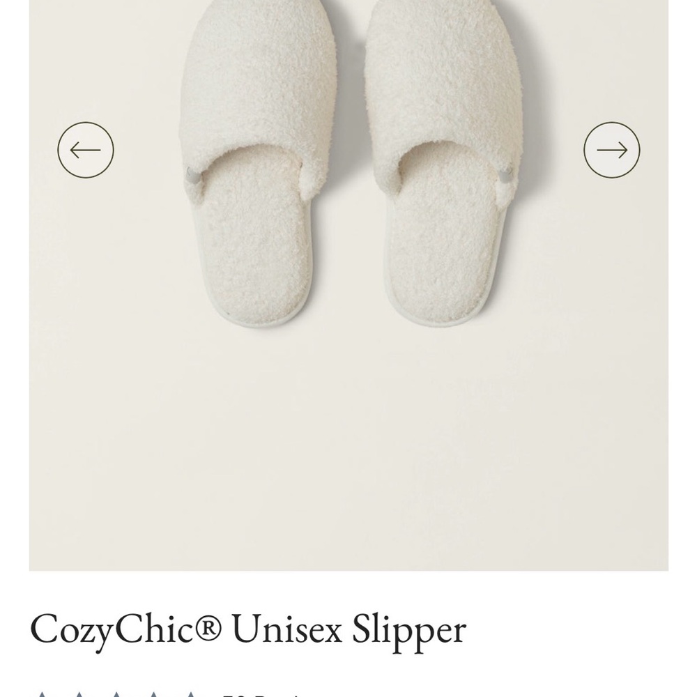 Barefoot Dreams CozyChic Unisex Slipper in Ivory